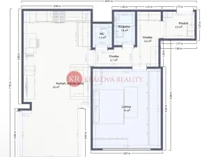 Prodej bytu 2+kk, České Budějovice, K. Štěcha, 48 m2