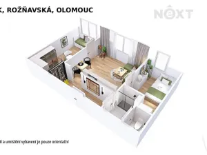 Prodej bytu 3+kk, Olomouc, Rožňavská, 43 m2