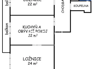Pronájem bytu 2+1, Praha - Holešovice, Janovského, 82 m2