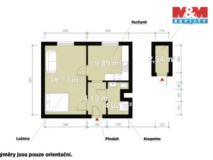 Prodej bytu 1+1, Plzeň - Severní Předměstí, Brněnská, 38 m2