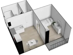 Pronájem bytu 1+1, Brno, Prokofjevova, 36 m2