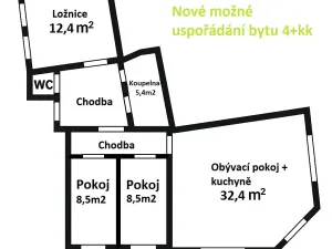 Prodej bytu 2+1, Boskovice, Havlíčkova, 82 m2