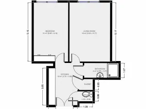 Pronájem bytu 2+kk, Praha - Nové Město, Plavecká, 50 m2