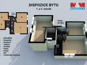 Prodej bytu 3+1, Zlín - Kudlov, Žlutá, 83 m2