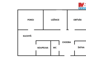 Prodej bytu 3+1, Liberec - Liberec VI-Rochlice, Gagarinova, 62 m2