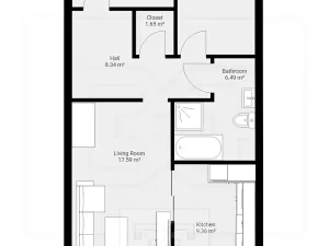 Pronájem bytu 3+1, Praha - Střížkov, Jablonecká, 70 m2