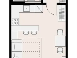 Pronájem bytu 1+kk, Praha - Hlubočepy, Vítové, 30 m2