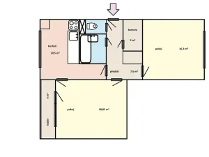 Prodej bytu 2+1, Svitavy, Marie Pujmanové, 58 m2