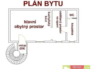 Pronájem bytu 1+kk, Čelákovice, Sokolovská, 33 m2