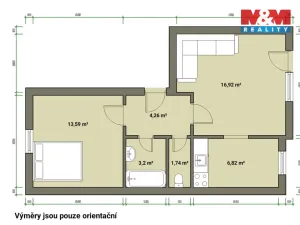 Prodej bytu 2+kk, Mariánské Lázně - Úšovice, Kubelíkova, 47 m2