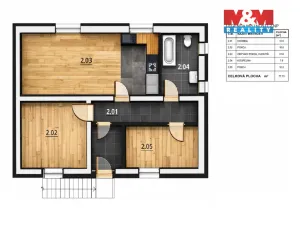 Pronájem bytu 3+kk, Řícmanice, U Mlýnku, 78 m2