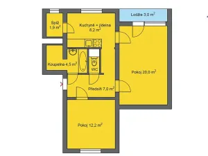 Prodej bytu 2+1, Svitavy, Antonína Slavíčka, 55 m2