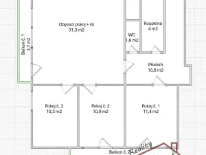 Prodej bytu 4+kk, Brandýs nad Labem-Stará Boleslav, Kralupská, 80 m2