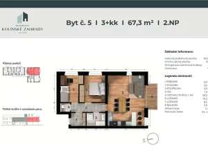 Prodej bytu 3+kk, Kolín, Třídvorská, 67 m2