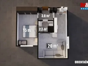 Pronájem bytu 2+kk, Jablonec nad Nisou, Jizerská, 43 m2