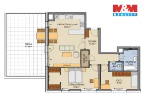 Prodej bytu 3+kk, Praha, Pod Harfou, 127 m2