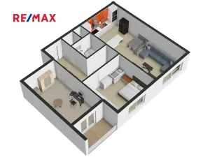 Prodej bytu 3+kk, Praha - Modřany, Jordana Jovkova, 62 m2