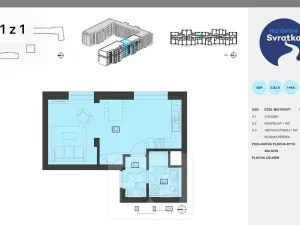 Pronájem bytu 1+kk, Brno, Jižní, 37 m2
