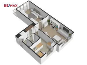 Prodej bytu 2+1, Karlovy Vary, I. P. Pavlova, 54 m2