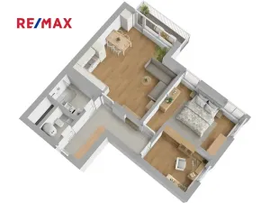 Pronájem bytu 3+kk, Jesenice, V Roháči I., 62 m2