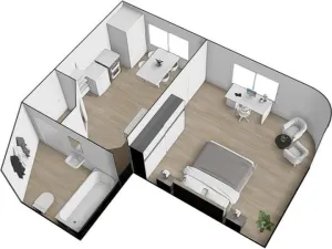 Pronájem bytu 1+1, Brno - Černá Pole, Krkoškova, 33 m2