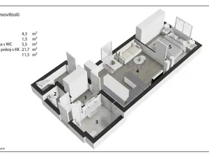 Prodej apartmánu, Mladé Buky, 133 m2