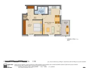 Prodej bytu 2+kk, Praha, Návarovská, 53 m2