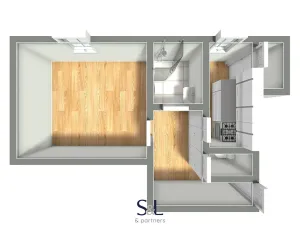 Pronájem bytu 1+1, Chrastava, Lipová, 36 m2