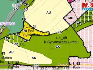 Prodej pozemku pro bydlení, Plzeň, Pod Sylvánem, 1414 m2
