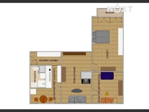 Pronájem bytu 3+1, Český Krumlov, Sídliště Plešivec, 72 m2