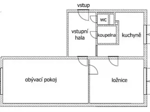 Pronájem bytu 2+1, Praha - Břevnov, Nad alejí, 55 m2