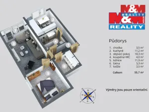 Prodej bytu 2+1, Litoměřice - Předměstí, Mládežnická, 53 m2