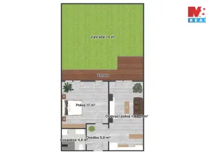 Pronájem bytu 2+kk, Nymburk, Dlouhá třída, 48 m2