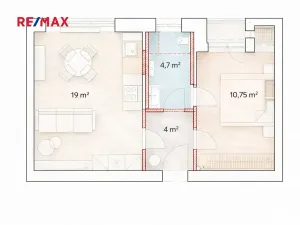 Prodej bytu 1+1, Brno, Tábor, 39 m2