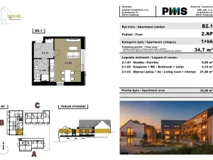 Prodej bytu 1+kk, Tuchoměřice, 33 m2