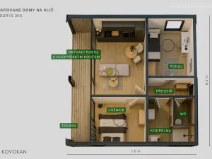 Prodej domu na klíč, Hrušová, 64 m2