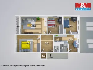 Prodej bytu 4+1, Ústí nad Labem - Krásné Březno, U Pivovarské zahrady, 82 m2
