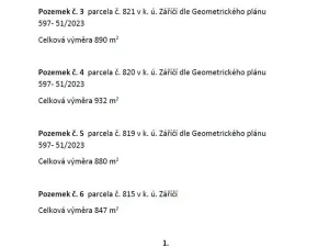 Prodej pozemku pro bydlení, Záříčí, 811 m2