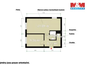 Prodej bytu 2+kk, Zdice, Velizská, 40 m2