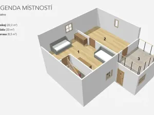 Prodej rodinného domu, Kryry, Na Rybníkách, 90 m2