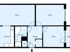 Pronájem bytu 3+1, Šumperk, Gagarinova, 83 m2