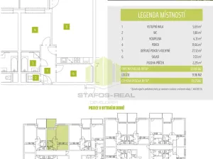 Pronájem bytu 2+kk, Olomouc, Janského, 59 m2