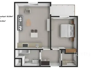 Prodej bytu 2+kk, Praha - Uhříněves, Oty Bubeníčka, 45 m2