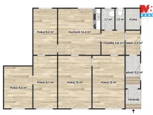 Prodej rodinného domu, Rostoklaty - Nová Ves II, 82 m2