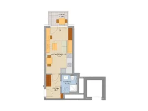 Prodej bytu 1+kk, Praha, Svitákova, 30 m2