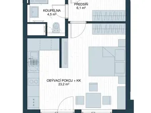 Prodej bytu 1+kk, Praha - Hloubětín, Sámská, 35 m2