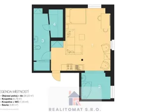 Prodej bytu 1+kk, Praha - Jinonice, Peroutkova, 55 m2