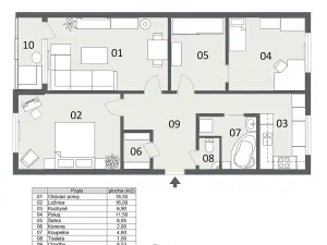 Prodej bytu 3+1, Ústí nad Labem, Peškova, 81 m2