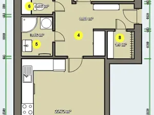 Pronájem bytu 3+kk, Praha - Břevnov, Bolívarova, 59 m2