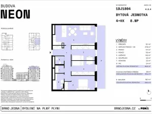 Prodej bytu 4+kk, Brno, Plynárenská, 87 m2